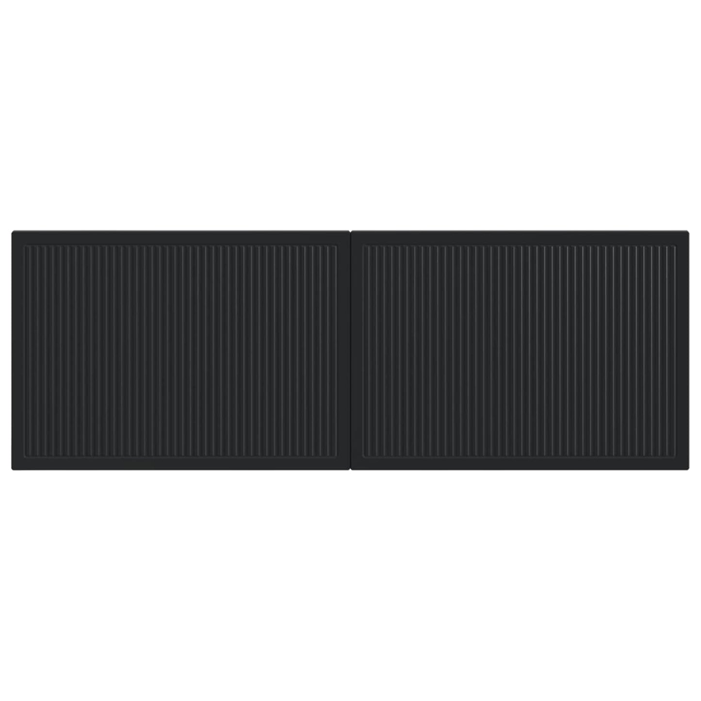 vidaXL Wall-Mounted Headboard EDE Black Engineered Wood 3