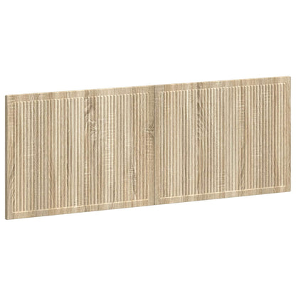 vidaXL Wall-Mounted Headboard EDE Sonoma Oak Engineered Wood 2