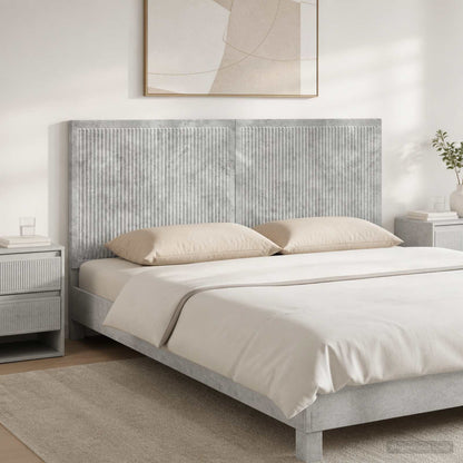 vidaXL Wall-Mounted Headboard EDE Concrete Grey Engineered Wood 1