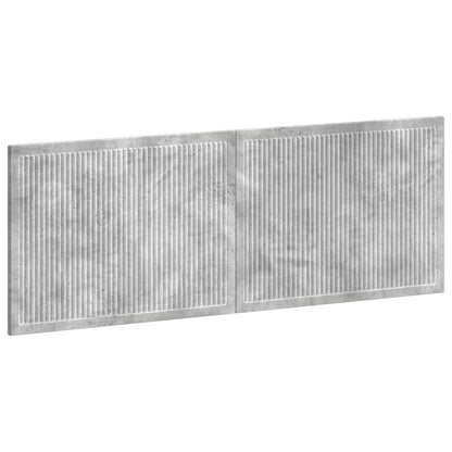 vidaXL Wall-Mounted Headboard EDE Concrete Grey Engineered Wood 2