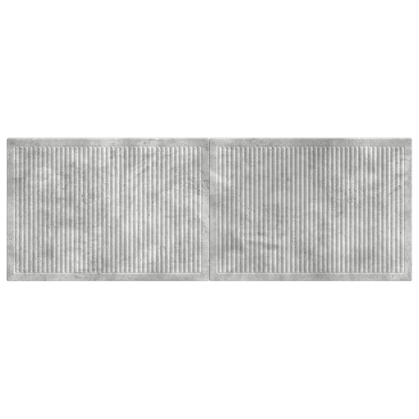 vidaXL Wall-Mounted Headboard EDE Concrete Grey Engineered Wood 3