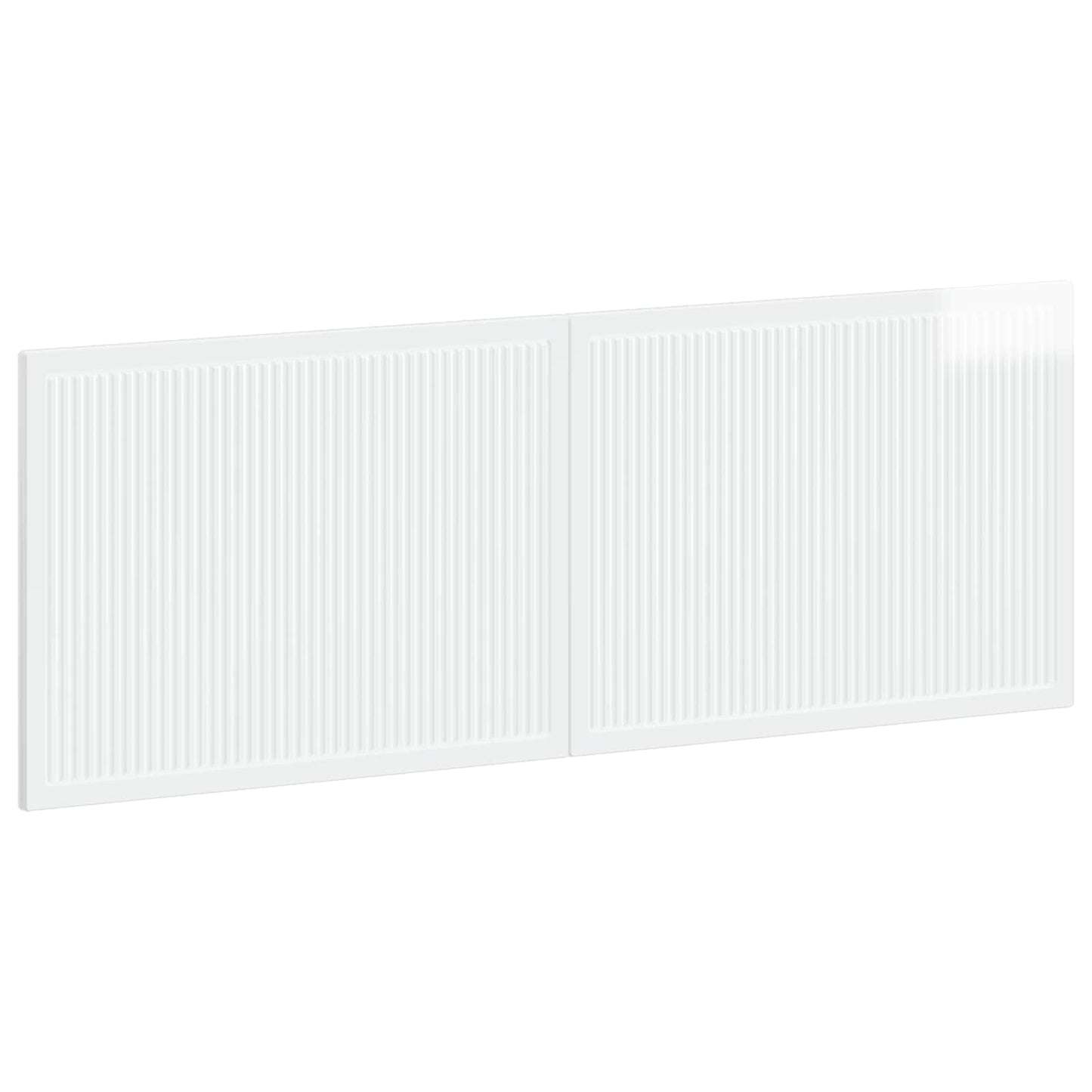 vidaXL Wall-Mounted Headboard EDE High Gloss White Engineered Wood 2