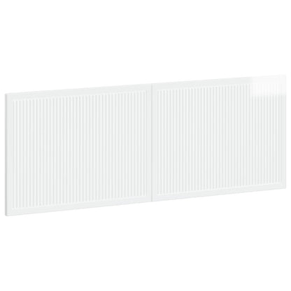 vidaXL Wall-Mounted Headboard EDE High Gloss White Engineered Wood 2