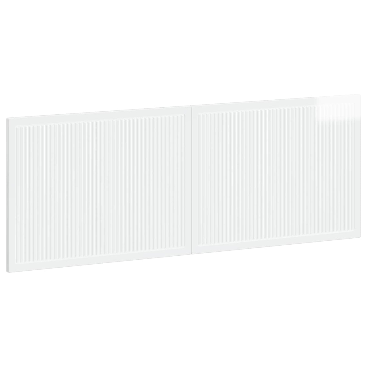 Wall-Mounted Headboard EDE Engineered Wood Width 140 cm High gloss white