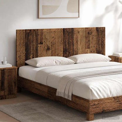 vidaXL Wall-Mounted Headboard EDE Old Wood Engineered Wood 1