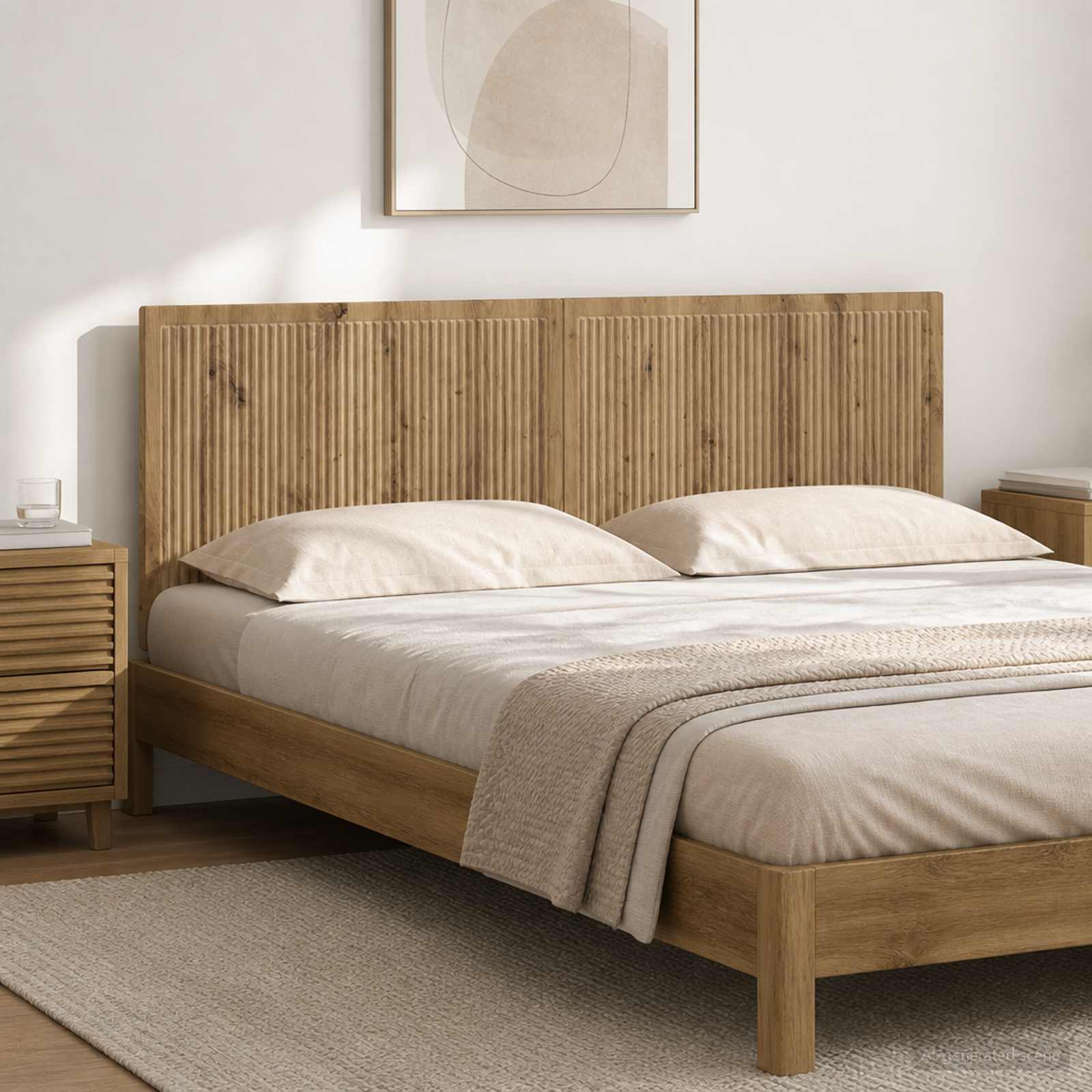 vidaXL Wall-Mounted Headboard EDE Artisan Oak Engineered Wood 1