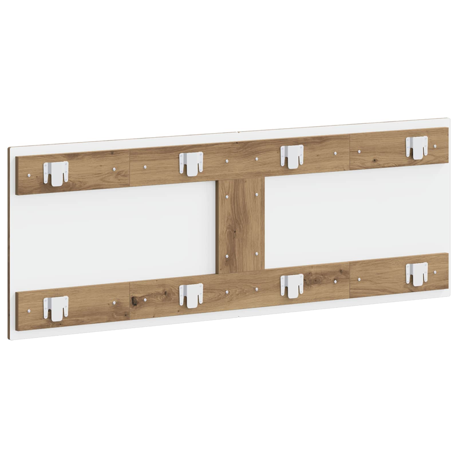 vidaXL Wall-Mounted Headboard EDE Artisan Oak Engineered Wood 5