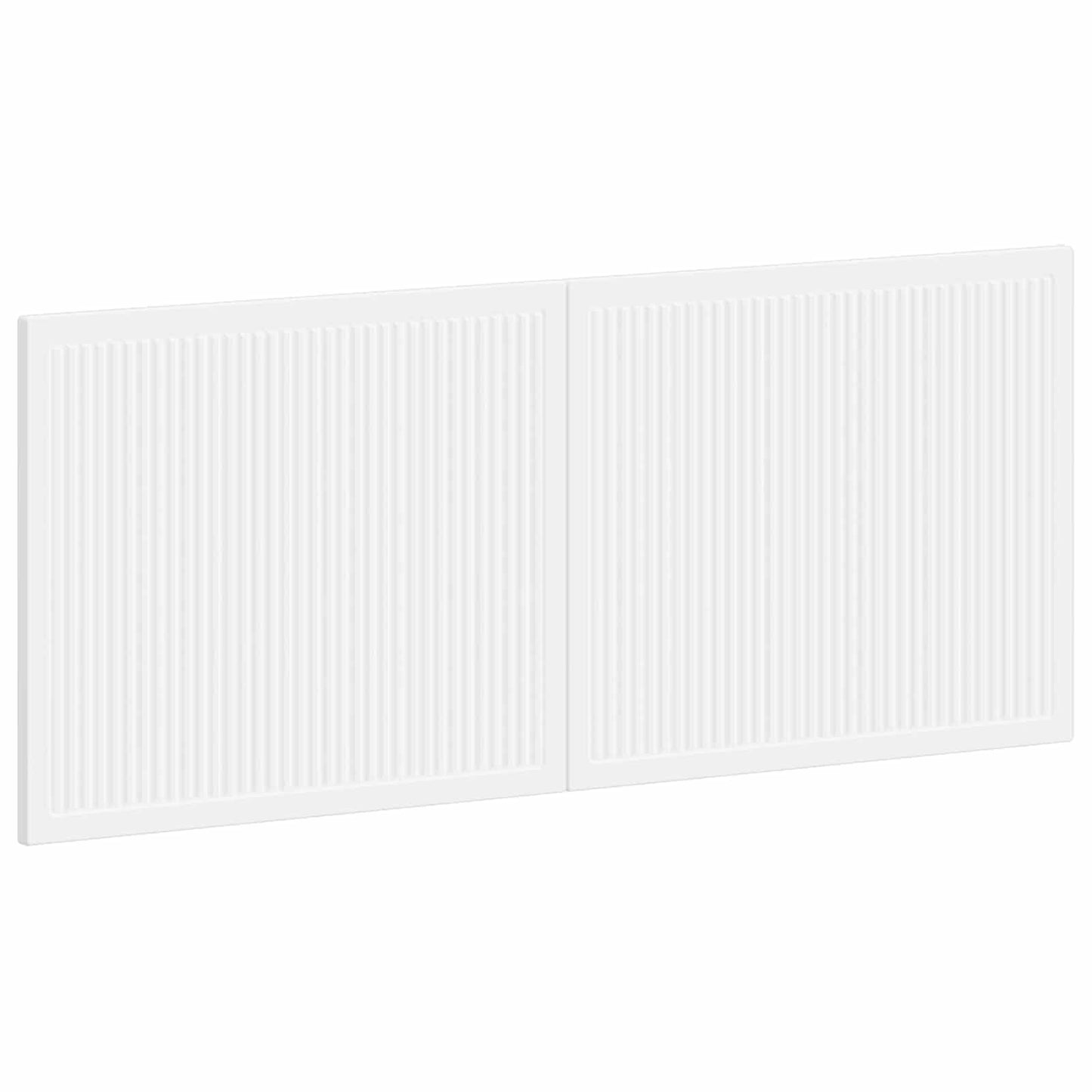 vidaXL Wall-Mounted Headboard EDE White Engineered Wood 2
