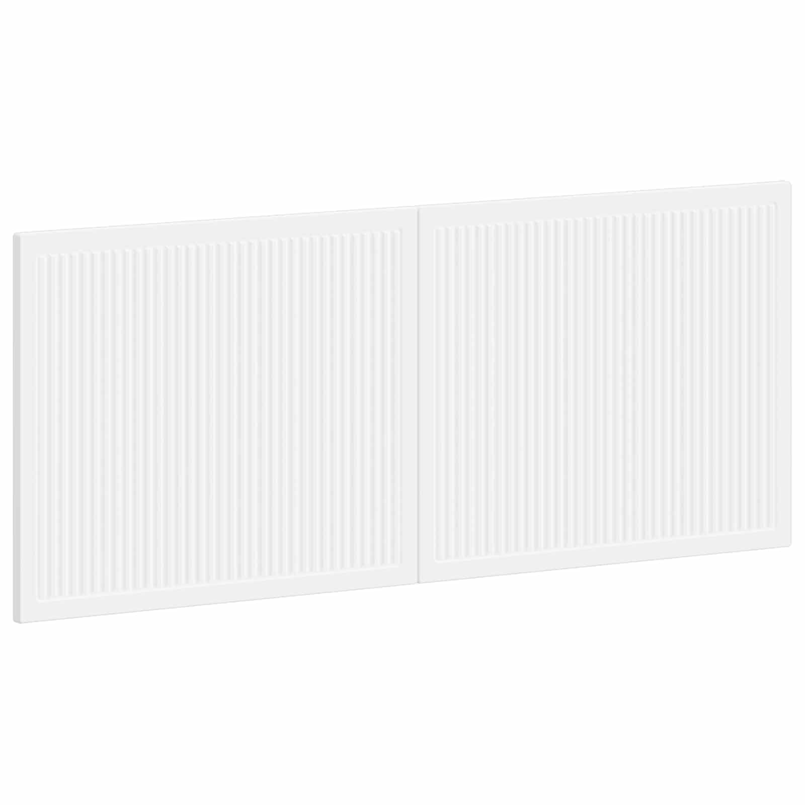vidaXL Wall-Mounted Headboard EDE White Engineered Wood 2