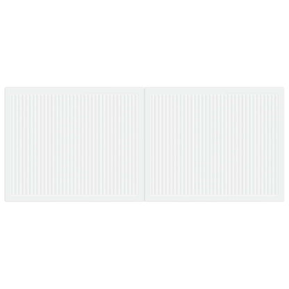 vidaXL Wall-Mounted Headboard EDE White Engineered Wood 3