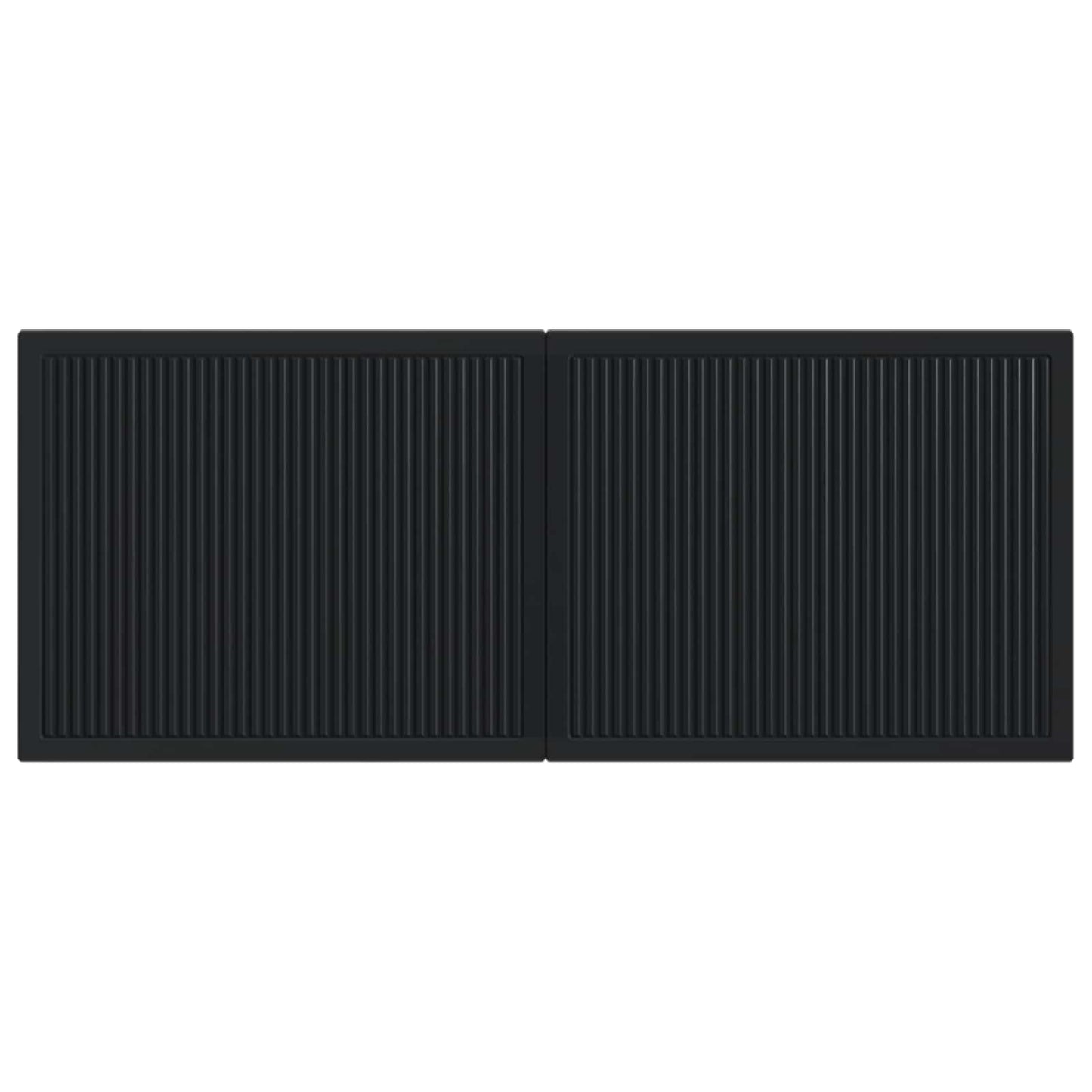 vidaXL Wall-Mounted Headboard EDE Black Engineered Wood 3