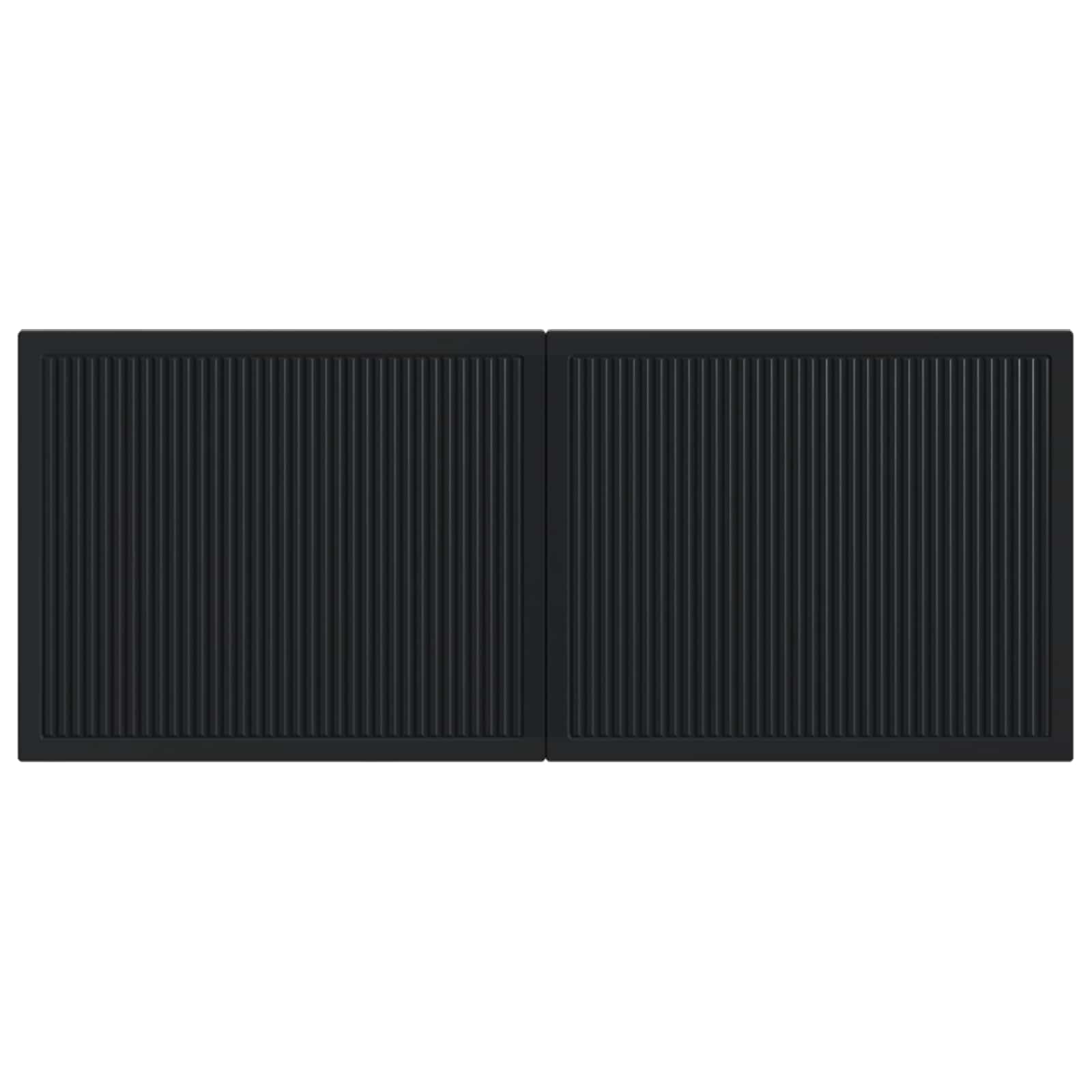 vidaXL Wall-Mounted Headboard EDE Black Engineered Wood 3