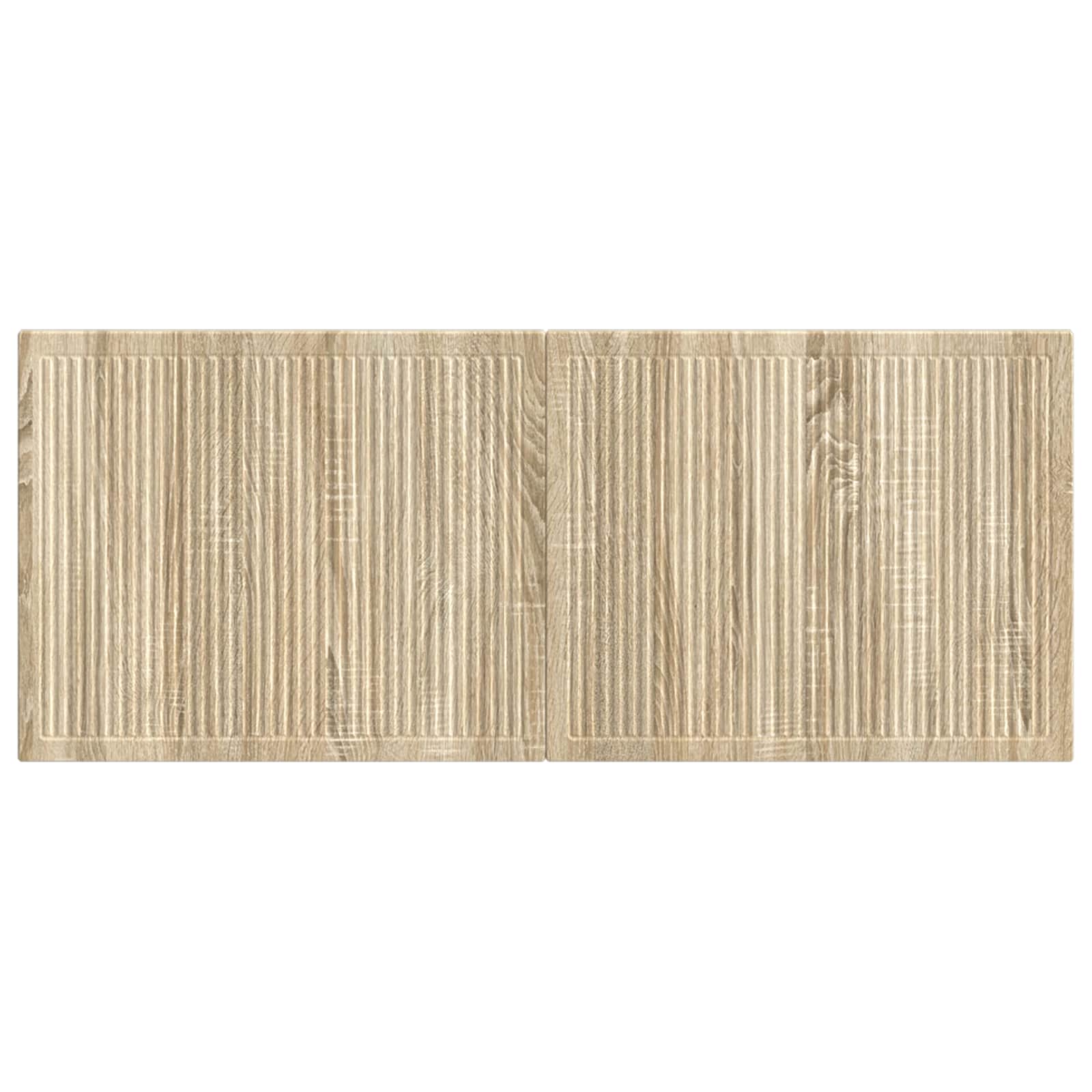 vidaXL Wall-Mounted Headboard EDE Sonoma Oak Engineered Wood 3