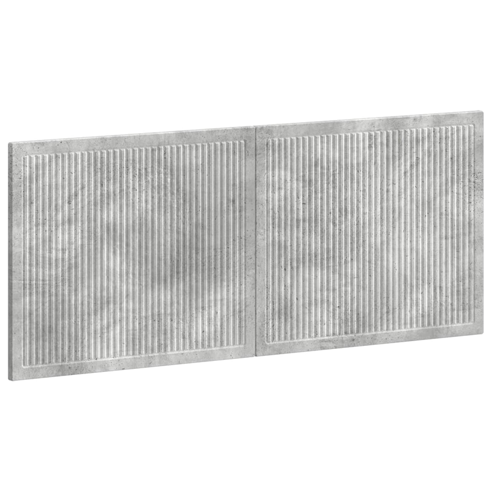 vidaXL Wall-Mounted Headboard EDE Concrete Grey Engineered Wood 2