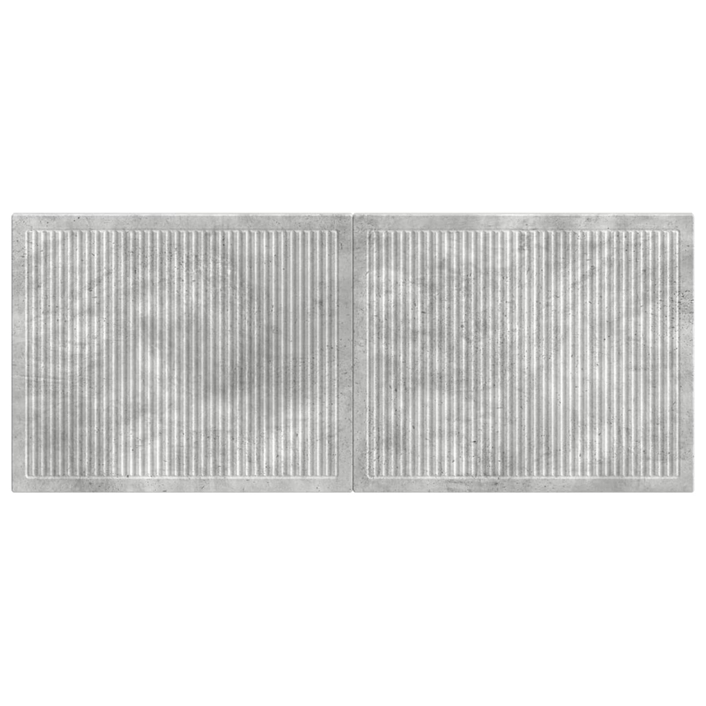 vidaXL Wall-Mounted Headboard EDE Concrete Grey Engineered Wood 3
