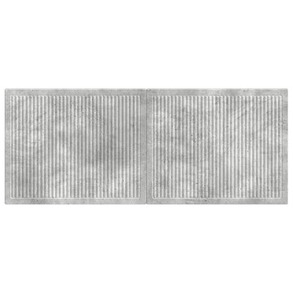 vidaXL Wall-Mounted Headboard EDE Concrete Grey Engineered Wood 3