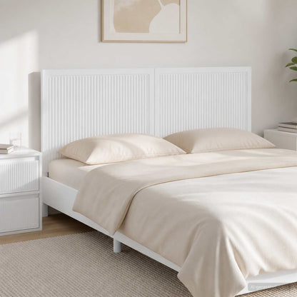 vidaXL Wall-Mounted Headboard EDE High Gloss White Engineered Wood 1