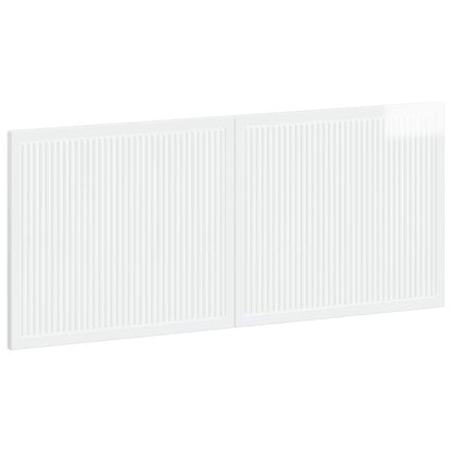 vidaXL Wall-Mounted Headboard EDE High Gloss White Engineered Wood 2
