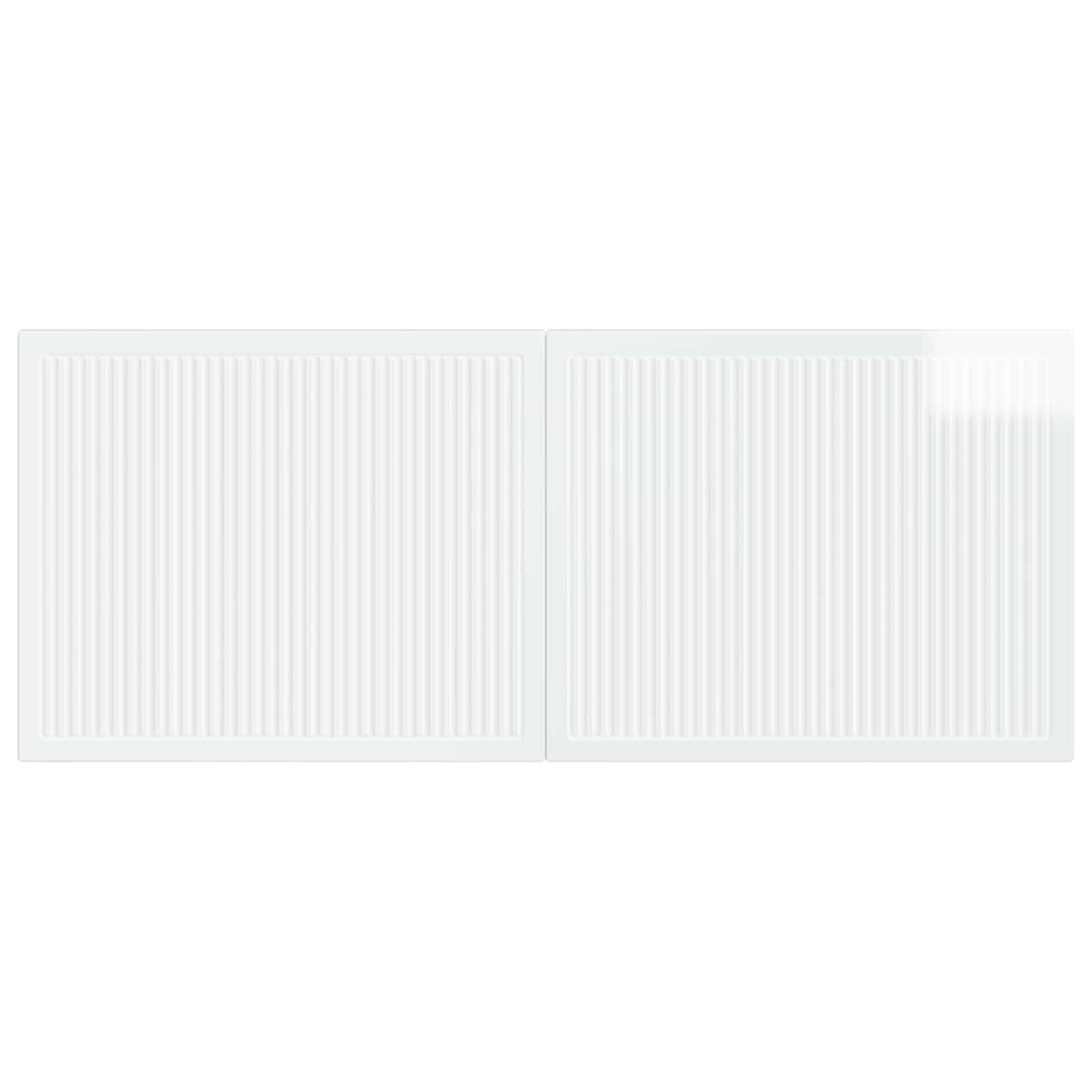 vidaXL Wall-Mounted Headboard EDE High Gloss White Engineered Wood 3