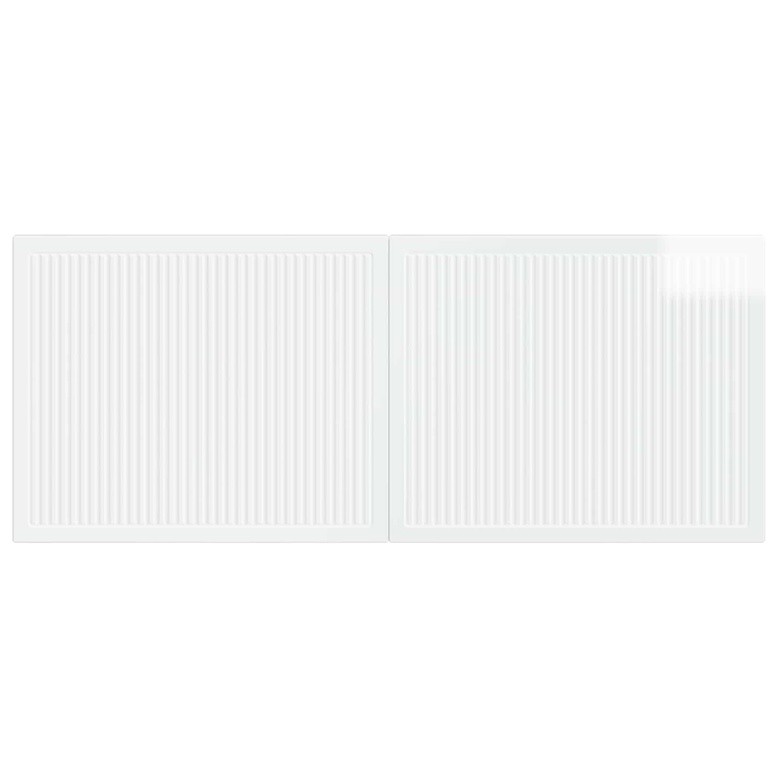 vidaXL Wall-Mounted Headboard EDE High Gloss White Engineered Wood 3
