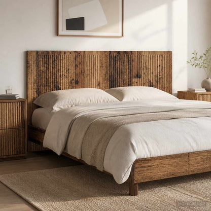 vidaXL Wall-Mounted Headboard EDE Old Wood Engineered Wood 1