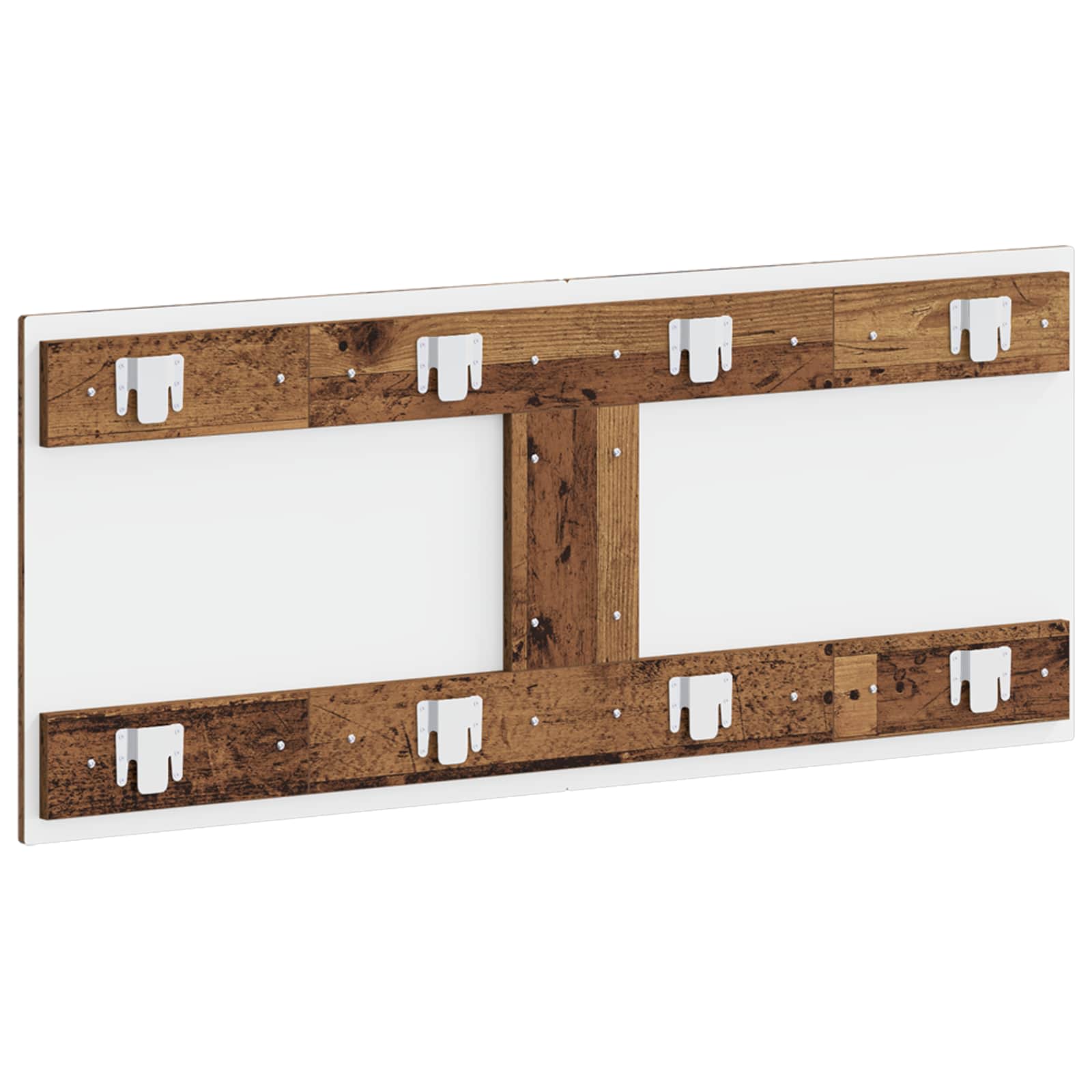 vidaXL Wall-Mounted Headboard EDE Old Wood Engineered Wood 5