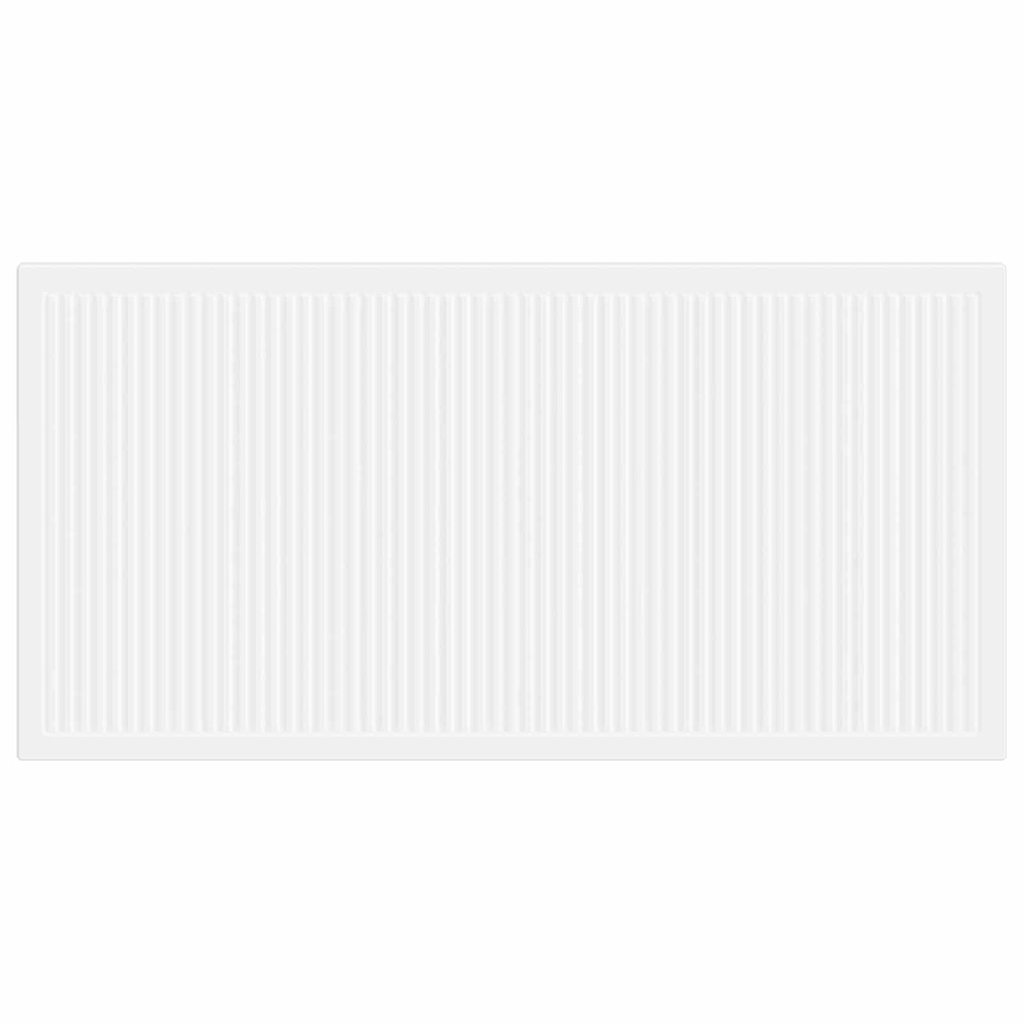 vidaXL Wall-Mounted Headboard EDE White Engineered Wood 3