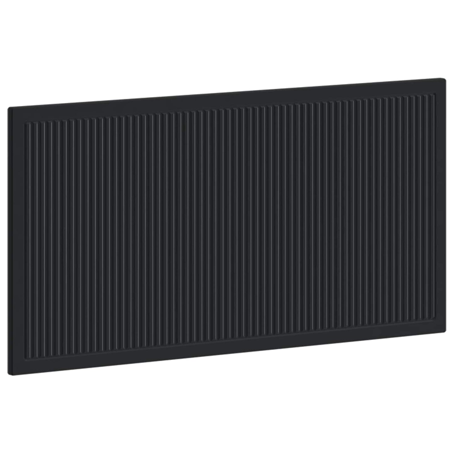 vidaXL Wall-Mounted Headboard EDE Black Engineered Wood 2