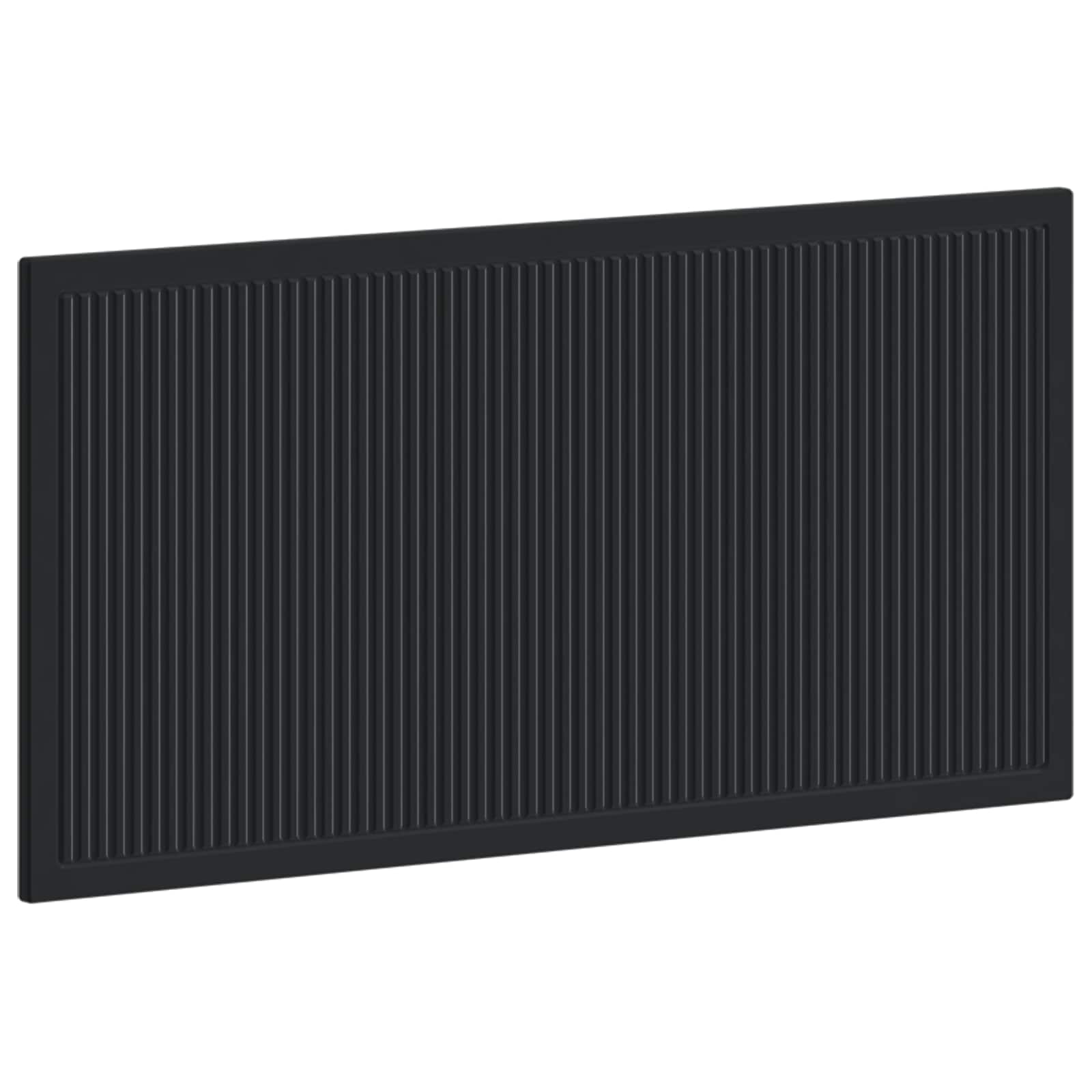 vidaXL Wall-Mounted Headboard EDE Black Engineered Wood 2