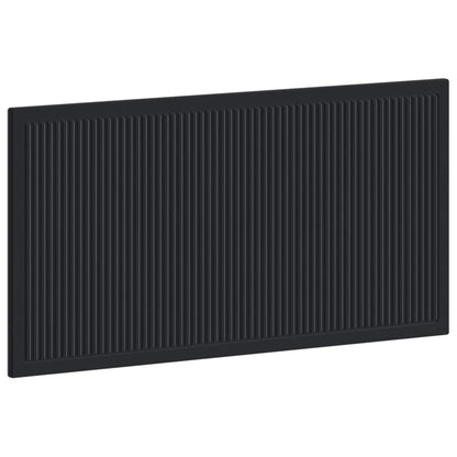 vidaXL Wall-Mounted Headboard EDE Black Engineered Wood 2
