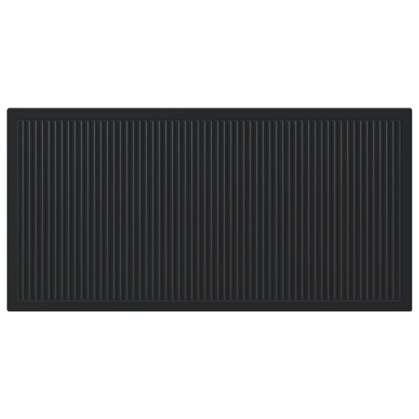 vidaXL Wall-Mounted Headboard EDE Black Engineered Wood 3