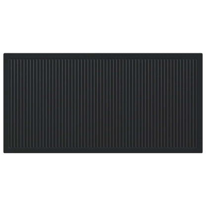 vidaXL Wall-Mounted Headboard EDE Black Engineered Wood 3