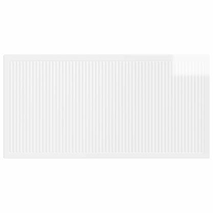 vidaXL Wall-Mounted Headboard EDE High Gloss White Engineered Wood 3