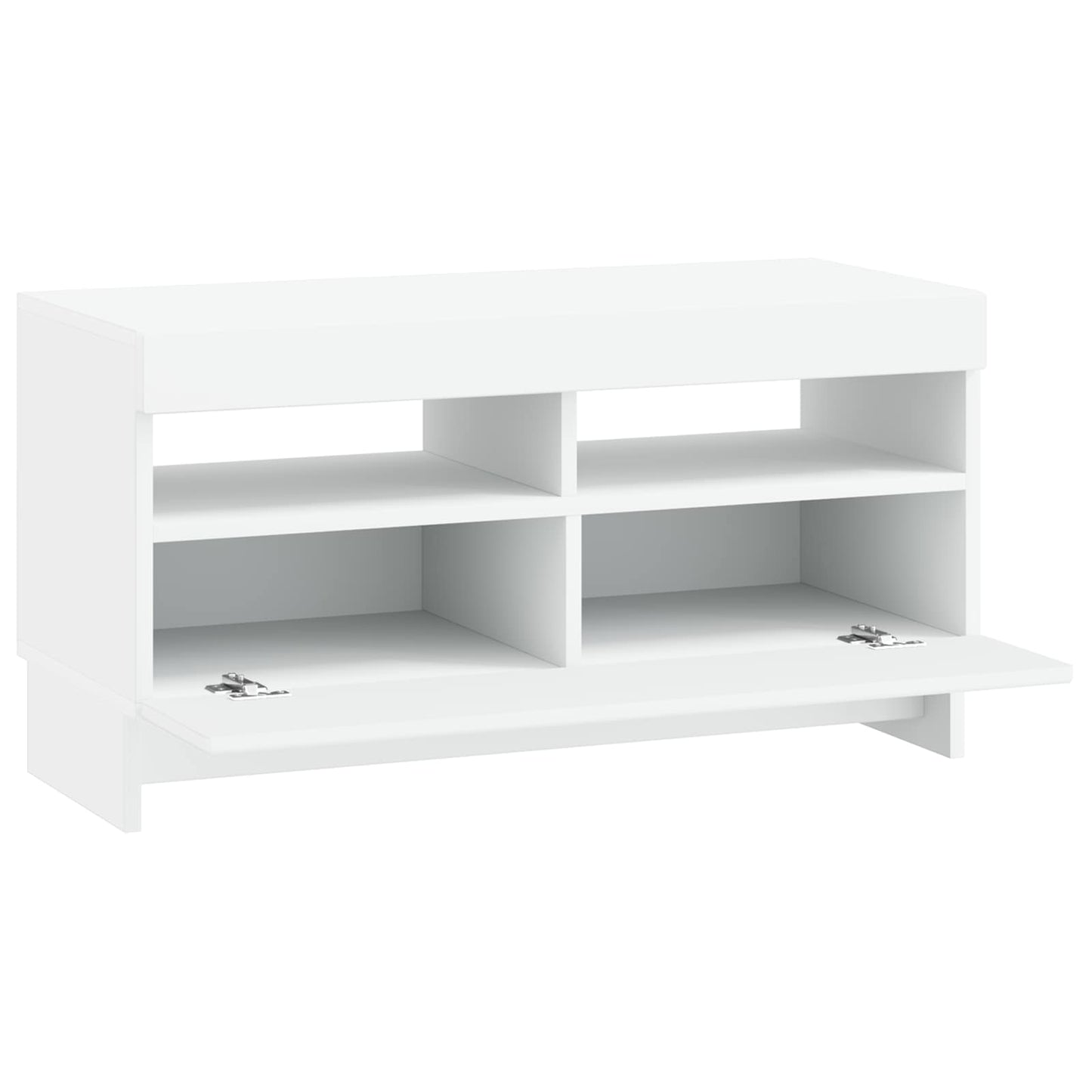 vidaXL LED TV Cabinet White Engineered Wood 5