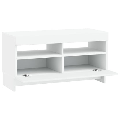 vidaXL LED TV Cabinet White Engineered Wood 5
