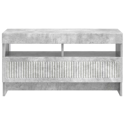 vidaXL LED TV Cabinet Concrete Grey Engineered Wood 6