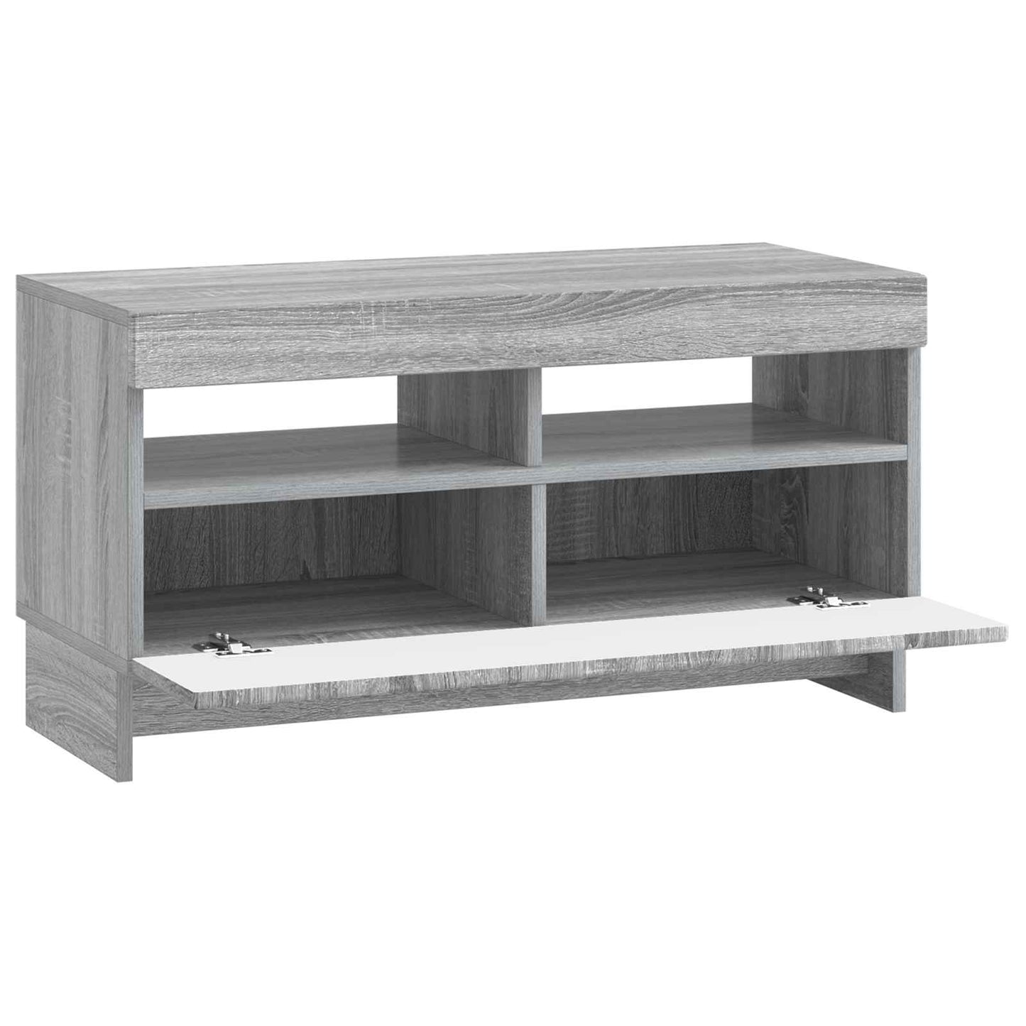 vidaXL LED TV Cabinet Grey Sonoma Engineered Wood 5