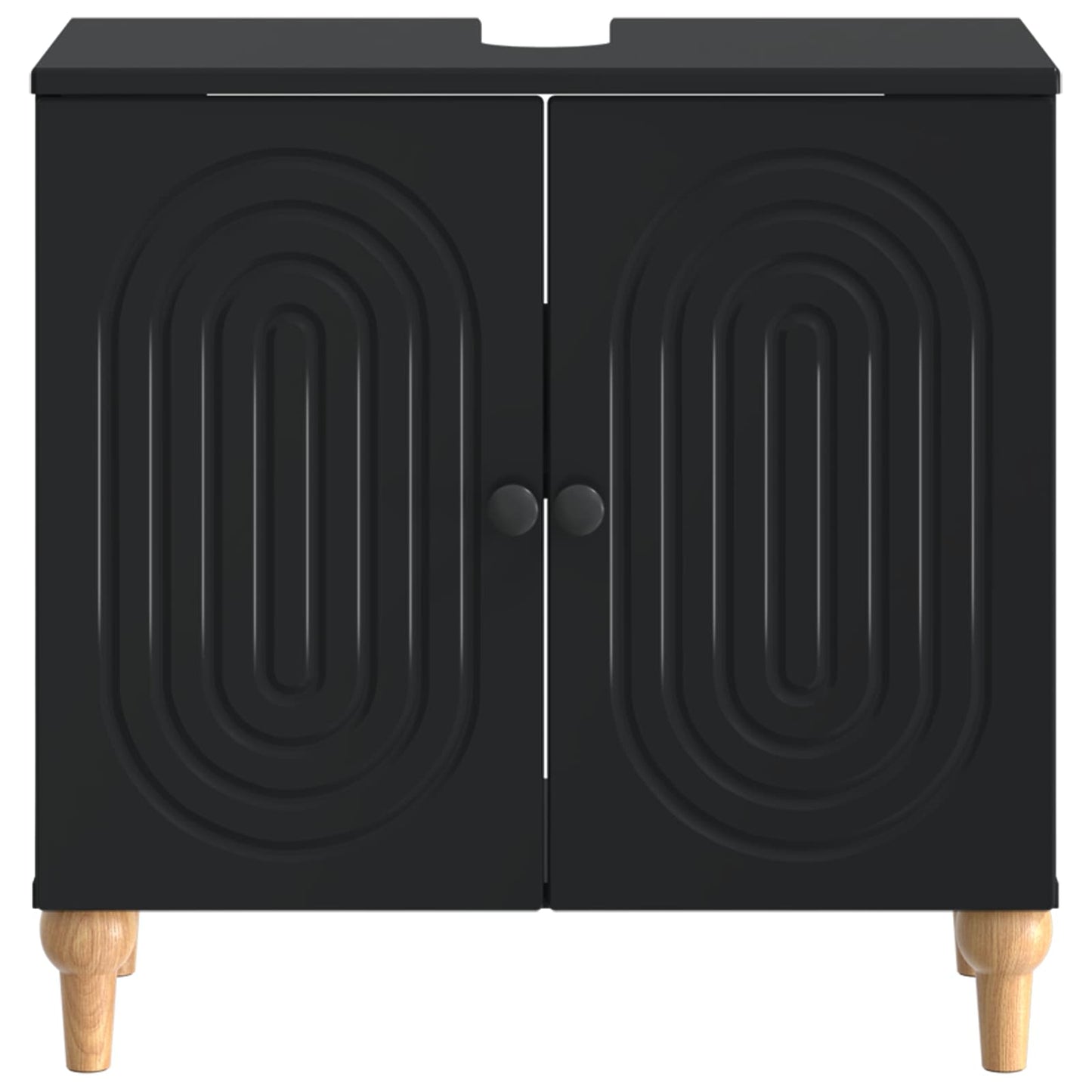 vidaXL Bathroom Sink Cabinet ALKMAAR Black 59.5 x 31.5x 59 cm 4