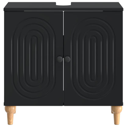 vidaXL Bathroom Sink Cabinet ALKMAAR Black 59.5 x 31.5x 59 cm 4