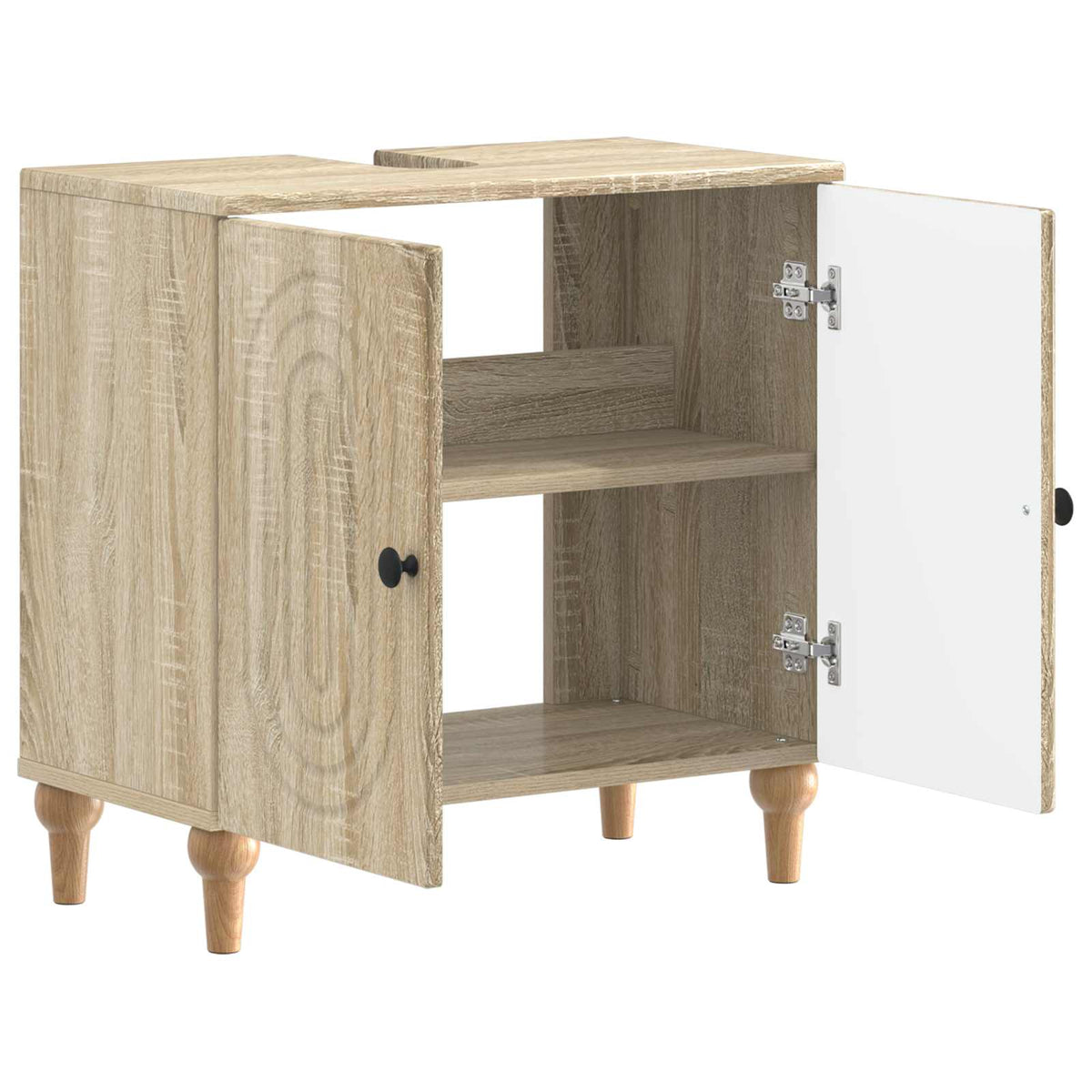 Bathroom Sink Cabinet ALKMAAR 59.5 x 31.5x 59 cm Sonoma oak