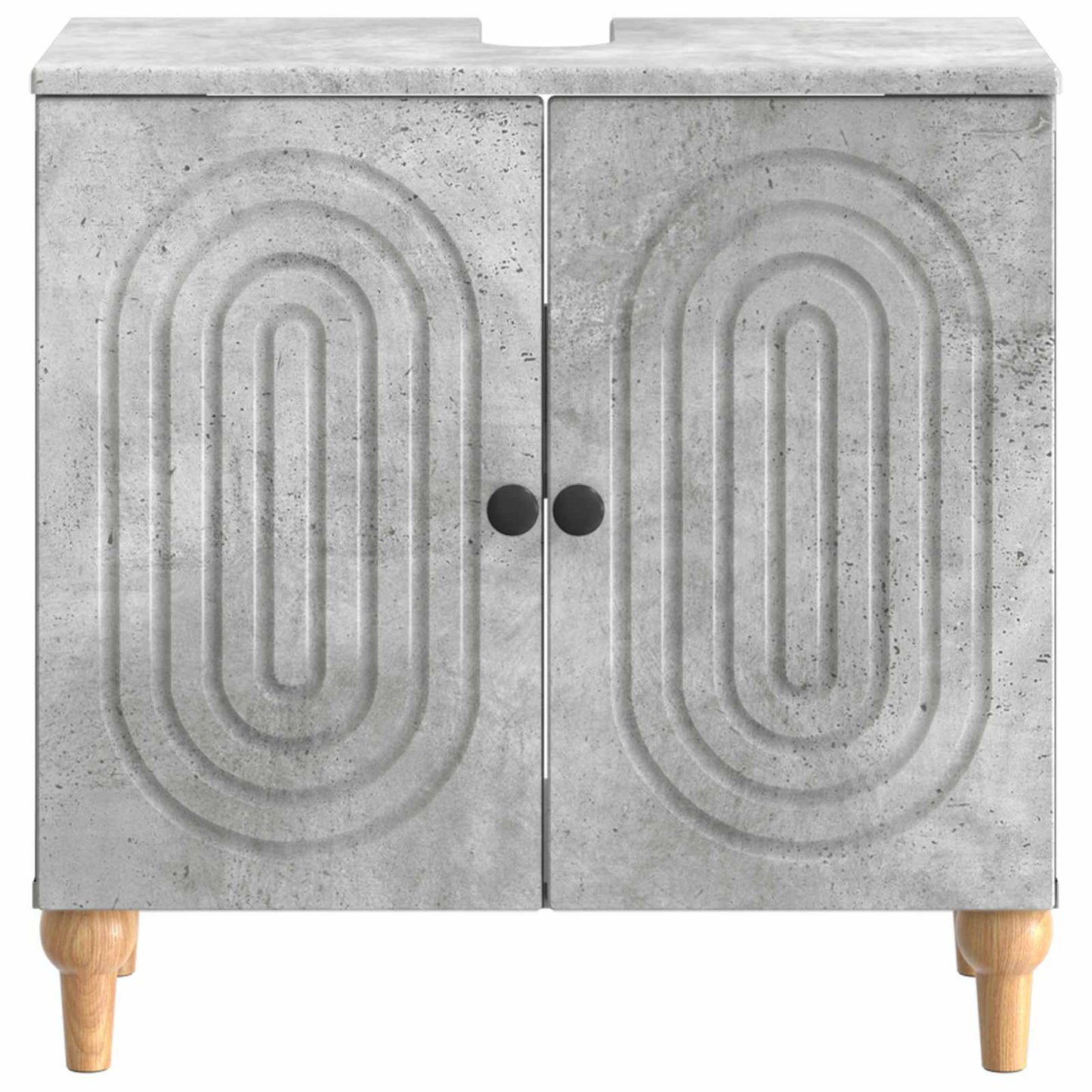 vidaXL Bathroom Sink Cabinet ALKMAAR Concrete Grey 59.5 x 31.5x 59 cm 4