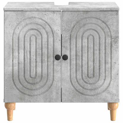 vidaXL Bathroom Sink Cabinet ALKMAAR Concrete Grey 59.5 x 31.5x 59 cm 4