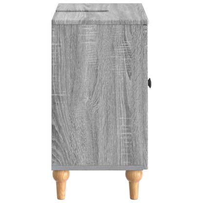 vidaXL Bathroom Sink Cabinet ALKMAAR Grey Sonoma 59.5 x 31.5x 59 cm 5