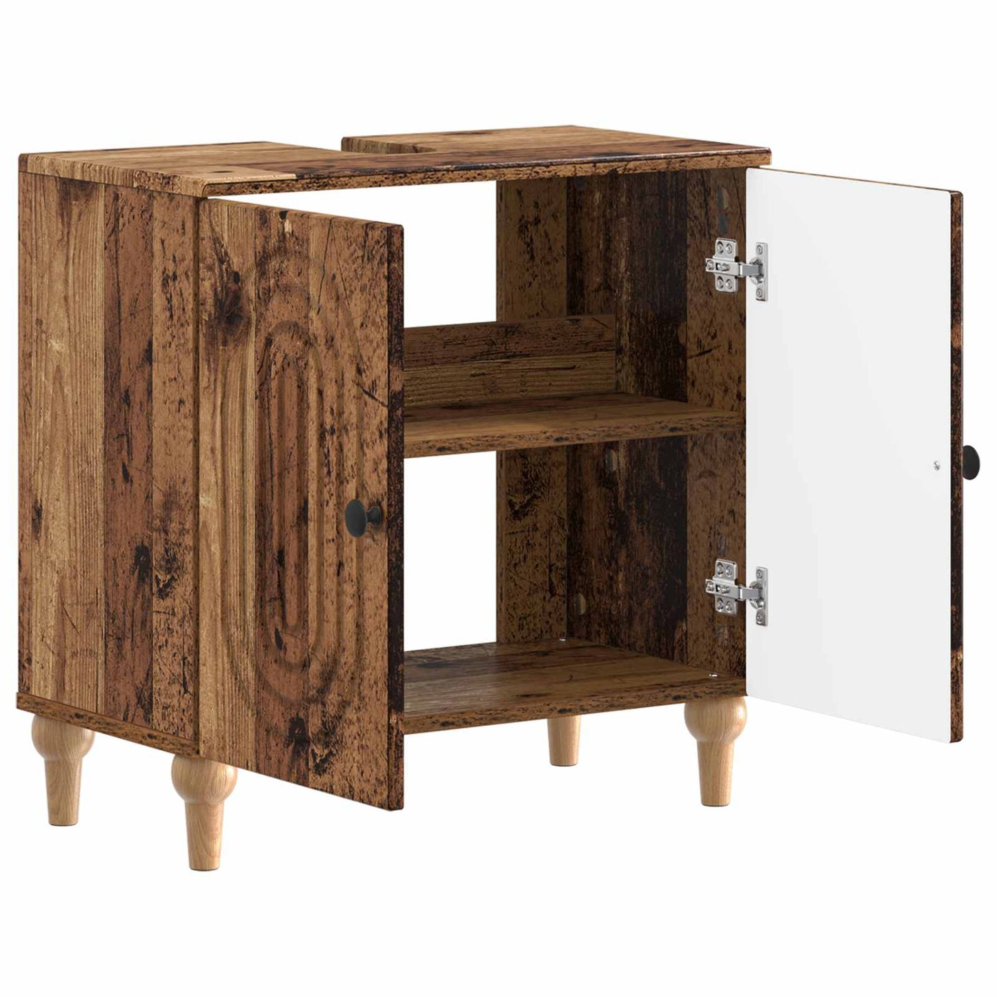 vidaXL Bathroom Sink Cabinet ALKMAAR Old Wood 59.5 x 31.5x 59 cm 3