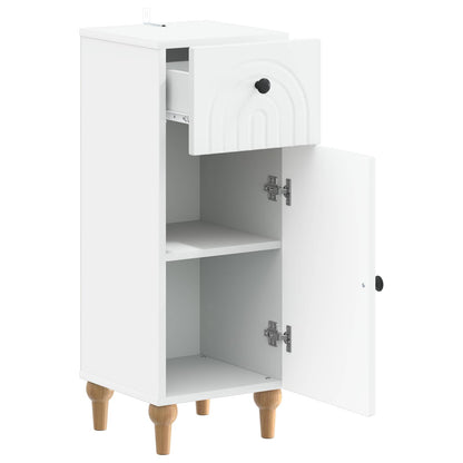 vidaXL Bathroom Storage Cainet ALKMAAR White 30 x 31 x 80 cm 3