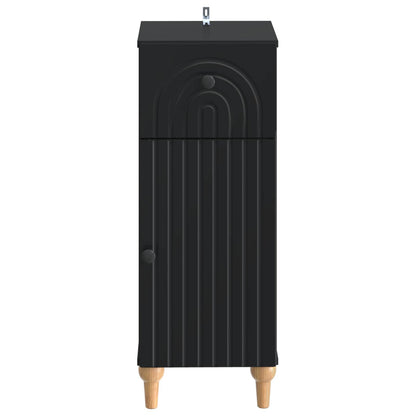 vidaXL Bathroom Storage Cainet ALKMAAR Black 30 x 31 x 80 cm 4