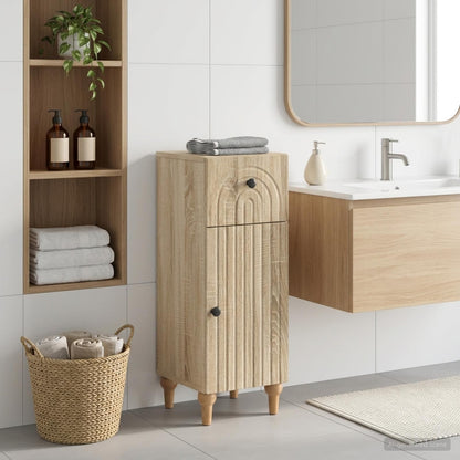 vidaXL Bathroom Storage Cainet ALKMAAR Sonoma Oak 30 x 31 x 80 cm 1