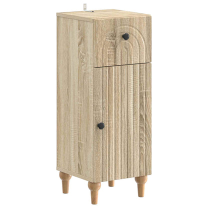 vidaXL Bathroom Storage Cainet ALKMAAR Sonoma Oak 30 x 31 x 80 cm 2