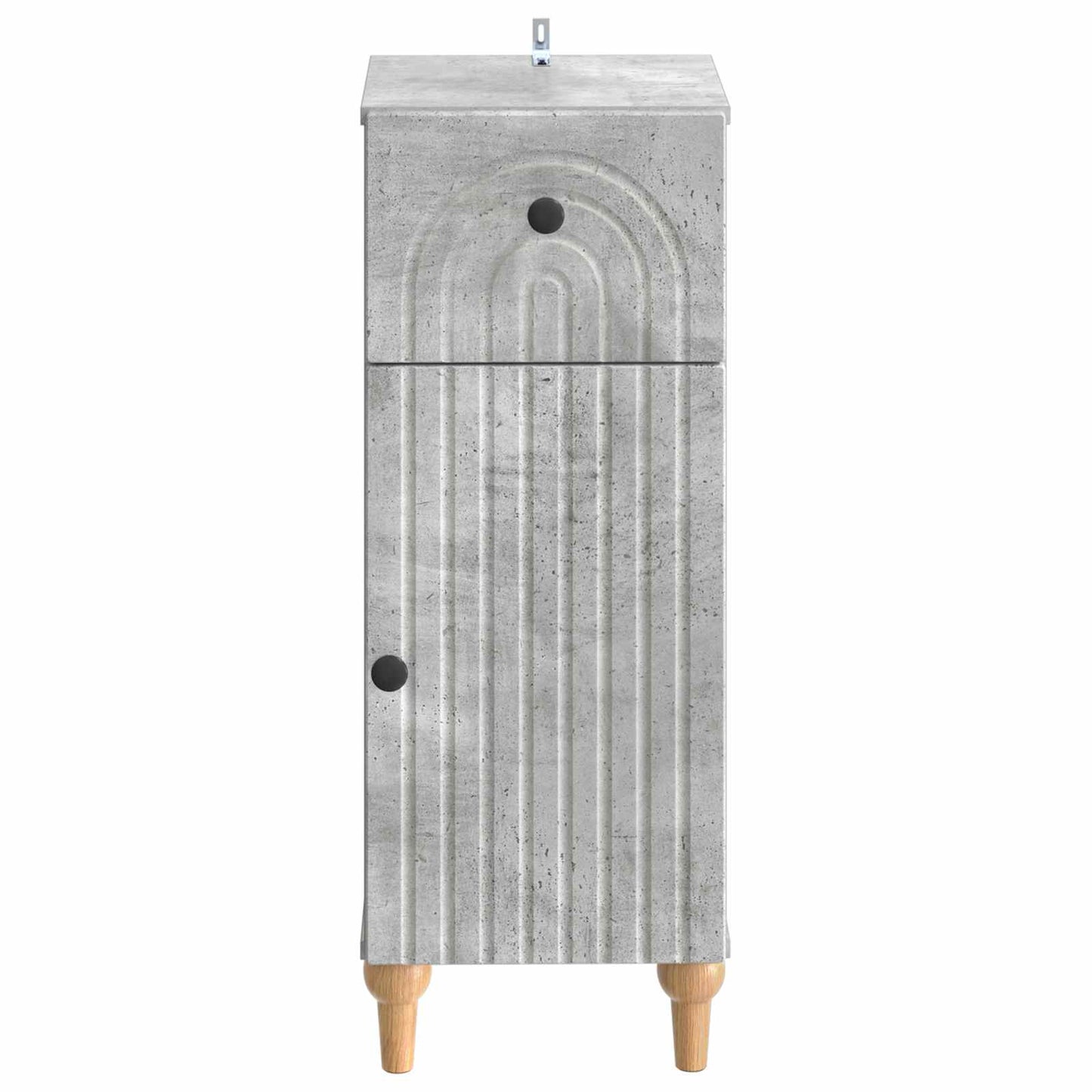 vidaXL Bathroom Storage Cainet ALKMAAR Concrete Grey 30 x 31 x 80 cm 4