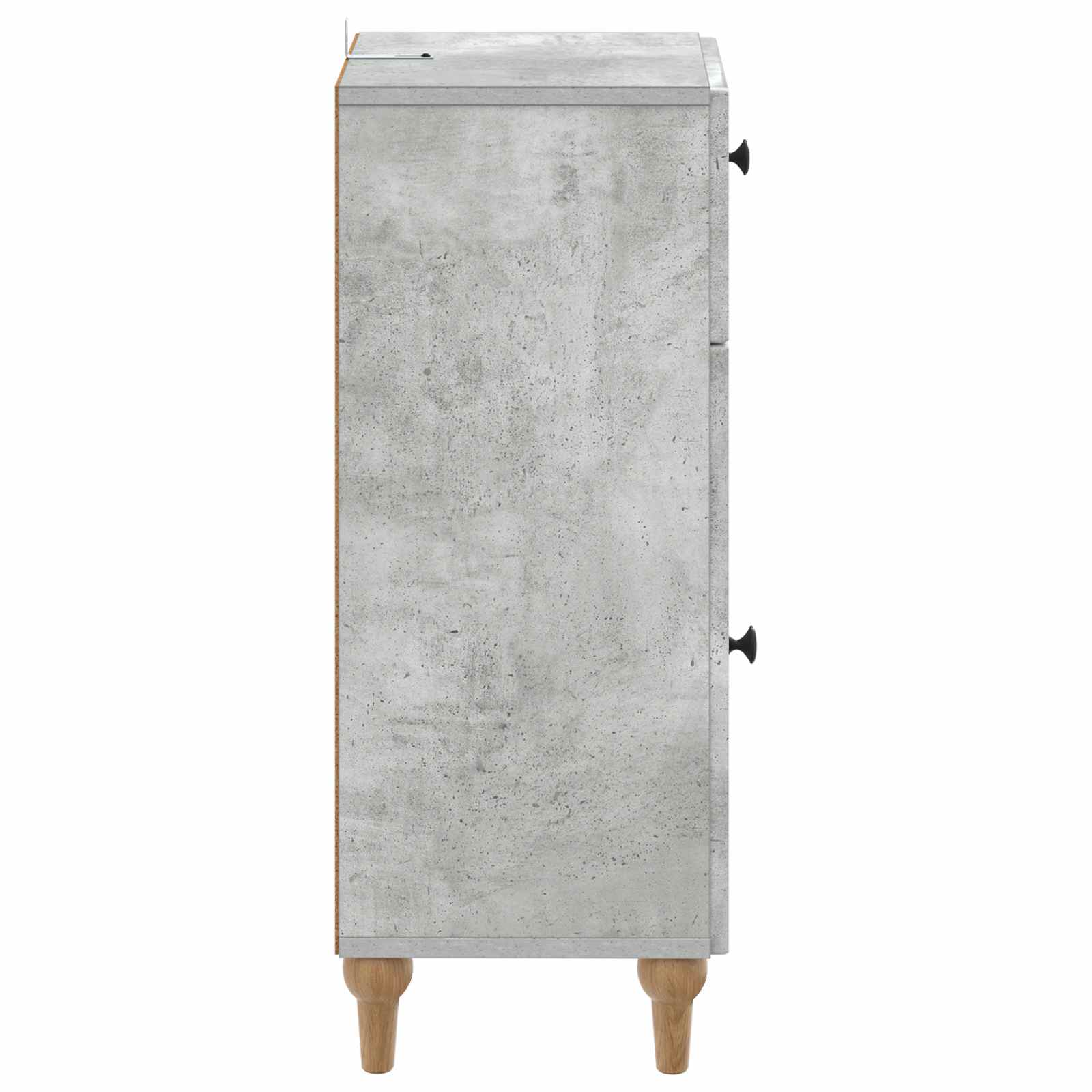 vidaXL Bathroom Storage Cainet ALKMAAR Concrete Grey 30 x 31 x 80 cm 5